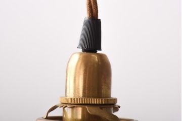 アンティーク照明　イギリスアンティーク　花模様が可愛らしいロマンチックなペンダントライト(天井照明)(R-039096)