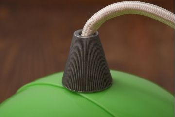 昭和レトロ照明　松下電工(ナショナル)　レトロポップでかわいらしいチューリップ照明(ペンダントライト、天井照明)(R-039101)