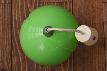 昭和レトロ照明　松下電工(ナショナル)　レトロポップでかわいらしいチューリップ照明(ペンダントライト、天井照明)(R-039101)