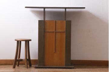 アンティーク　レア!　クラシカルなムードが漂う教卓(聖書台)(R-039102)
