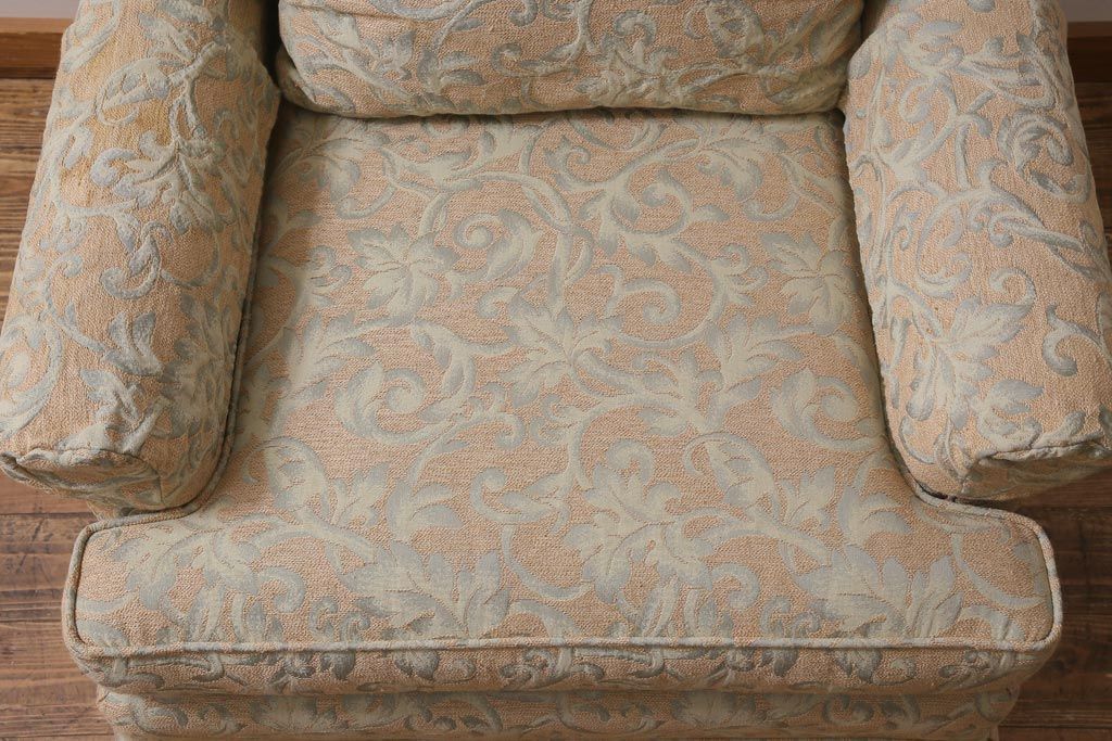 中古　アメリカ製　センチュリー社(CENTURY)　1人掛けソファ(1Pソファ、一人掛け)(定価約60万円)(R-039103)