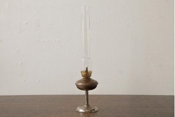 アンティーク雑貨　和製アンティーク　昭和初期　ひとつで2通りの使い方が楽しめる2WAYオイルランプ(灯油ランプ、卓上ランプ、壁付けランプ)(R-039118)