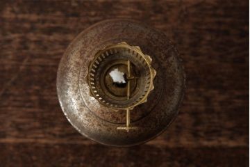 アンティーク雑貨　和製アンティーク　昭和初期　ひとつで2通りの使い方が楽しめる2WAYオイルランプ(灯油ランプ、卓上ランプ、壁付けランプ)(R-039118)
