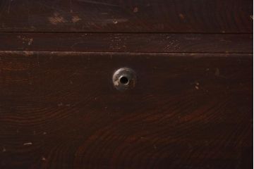 アンティーク家具　古民具　明治大正期　木瓜型引き手　使い込まれた質感が格好いい和箪笥(時代箪笥、チェスト、引き出し、衣装箪笥、ローボード)(R-039124)