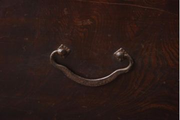 アンティーク家具　古民具　明治大正期　木瓜型引き手　使い込まれた質感が格好いい和箪笥(時代箪笥、チェスト、引き出し、衣装箪笥、ローボード)(R-039124)