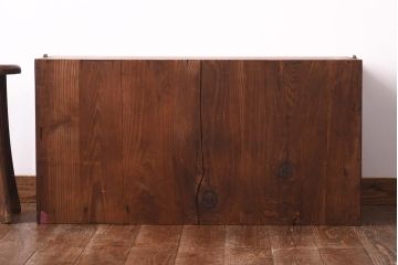 アンティーク家具　古民具　明治大正期　木瓜型引き手　使い込まれた質感が格好いい和箪笥(時代箪笥、チェスト、引き出し、衣装箪笥、ローボード)(R-039124)