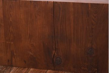 アンティーク家具　古民具　明治大正期　木瓜型引き手　使い込まれた質感が格好いい和箪笥(時代箪笥、チェスト、引き出し、衣装箪笥、ローボード)(R-039124)