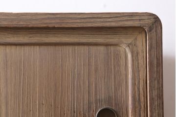 アンティーク家具　和製アンティーク　前面側面桐材　使いこまれた木肌が味わい深い3段重ね箪笥(衣装箪笥、引き出し、桐箪笥、桐たんす)(R-039125)