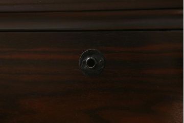 アンティーク家具　昭和初期　縞黒檀　洗練された佇まいが魅力のローチェスト(引き出し、衣装箪笥、ローボード)(R-039132)