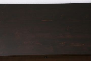 アンティーク家具　昭和初期　縞黒檀　洗練された佇まいが魅力のローチェスト(引き出し、衣装箪笥、ローボード)(R-039132)