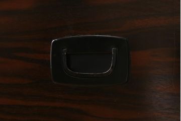 アンティーク家具　昭和初期　縞黒檀　洗練された佇まいが魅力のローチェスト(引き出し、衣装箪笥、ローボード)(R-039132)