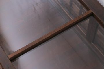 アンティーク家具　大正昭和初期　格子戸が目を惹くレトロな卓上ガラスケース(ショーケース、陳列棚)(R-039133)