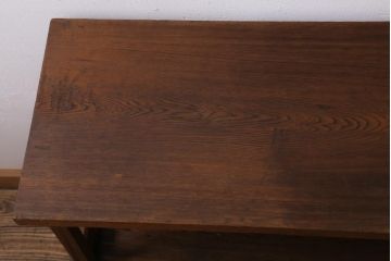 ヴィンテージ家具　昭和中期　高級杉材　味のある杢目が楽しめるシンプルなつくりの茶棚(戸棚、飾り棚、ビンテージ)(R-039140)