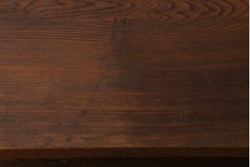 ヴィンテージ家具　昭和中期　高級杉材　味のある杢目が楽しめるシンプルなつくりの茶棚(戸棚、飾り棚、ビンテージ)(R-039140)