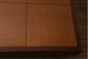 中古　CONDE HOUSE(カンディハウス)　ウォールナット材　北欧モダンなお部屋にもおすすめなセンターテーブル(リビングテーブル、コーヒーテーブル、座卓)(R-039141)