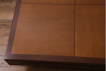 中古　CONDE HOUSE(カンディハウス)　ウォールナット材　北欧モダンなお部屋にもおすすめなセンターテーブル(リビングテーブル、コーヒーテーブル、座卓)(R-039141)