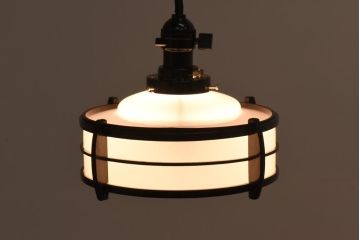レトロ照明　和の雰囲気と懐かしさ漂うペンダントライト(天井照明、電笠、吊り下げ照明)(R-039166)