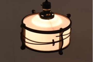 レトロ照明　和の趣きを感じるペンダントライト(天井照明、電笠、吊り下げ照明)(R-039167)