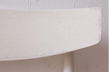 イギリスヴィンテージ　G-PLAN(ジープラン)　Danishシリーズ　Larsen(ラーセン)　チーク材　可愛らしい雰囲気のペイントがお洒落なダイニングチェア　(R-039189)