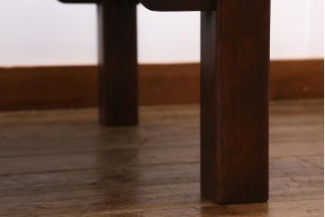ヴィンテージ家具　九州民芸家具　シックで落ち着いた雰囲気が魅力の座卓(ローテーブル、ビンテージ)(R-039191)