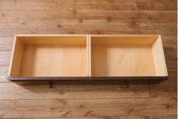 中古　北海道民芸家具　#115　落ち着いた色味のブックケース(本箱、収納棚、戸棚)(R-039194)