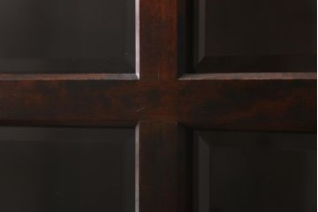 中古　北海道民芸家具　#115　落ち着いた色味のブックケース(本箱、収納棚、戸棚)(R-039194)