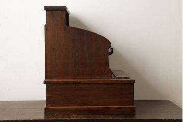 アンティーク雑貨　和製アンティーク　三崎商会　ノスタルジックな雰囲気が魅力的な木製レジスター(キャッシャー)(R-039198)