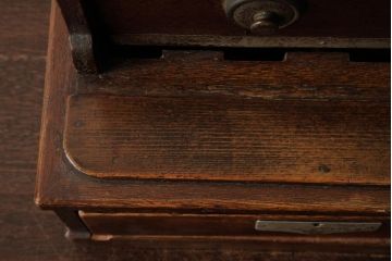アンティーク雑貨　和製アンティーク　三崎商会　ノスタルジックな雰囲気が魅力的な木製レジスター(キャッシャー)(R-039198)