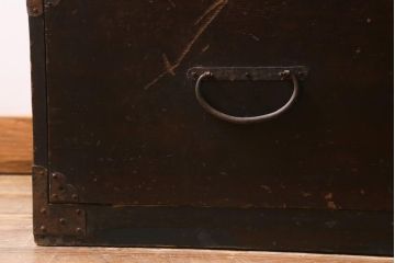 アンティーク家具　和製アンティーク　明治大正期　古い木の質感が味わい深い時代箪笥(衣装箪笥、和箪笥、引き出し、チェスト)(R-039200)