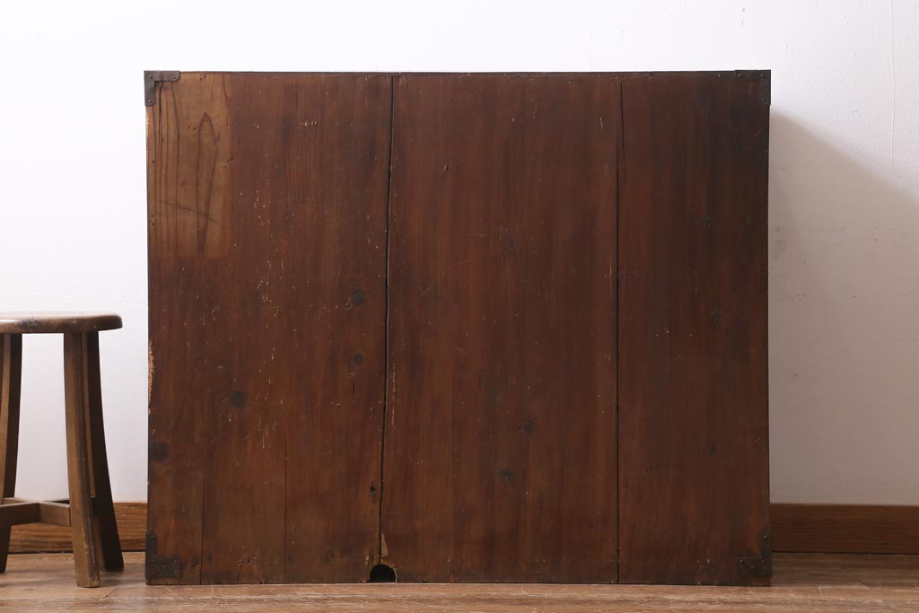 アンティーク家具　和製アンティーク　明治大正期　古い木の質感が味わい深い時代箪笥(衣装箪笥、和箪笥、引き出し、チェスト)(R-039200)