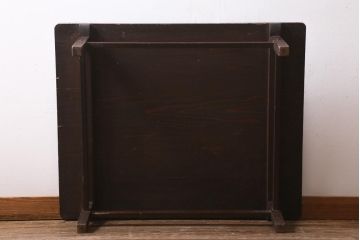 アンティーク家具　和製アンティーク　ヒノキ材　明治大正期に作られたレトロな座卓(ローテーブル)(R-039201)