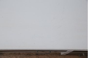 アンティーク家具　昭和中期　レトロな佇まいが可愛らしいペイント文机(座机、片袖)(R-039202)