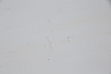 アンティーク家具　昭和中期　レトロな佇まいが可愛らしいペイント文机(座机、片袖)(R-039202)