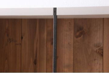 ラフジュ工房オリジナル　ペイント家具　ナチュラルインテリアにぴったりな収納棚(オープンラック、飾り棚、本棚)(R-039203)