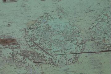 アンティーク家具　和製アンティーク　天板合板　ペイントがおしゃれな作業台(机、コンソールテーブル)(R-039206)