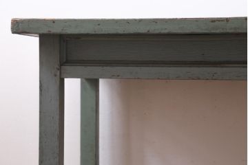 アンティーク家具　和製アンティーク　天板合板　ペイントがおしゃれな作業台(机、コンソールテーブル)(R-039206)