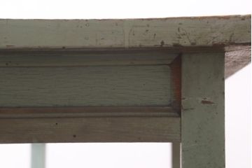 アンティーク家具　和製アンティーク　天板合板　ペイントがおしゃれな作業台(机、コンソールテーブル)(R-039206)