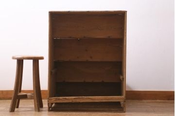 ヴィンテージ家具　フランスビンテージ　シャビーな4段ディスプレイラック(飾り台)(R-039215)