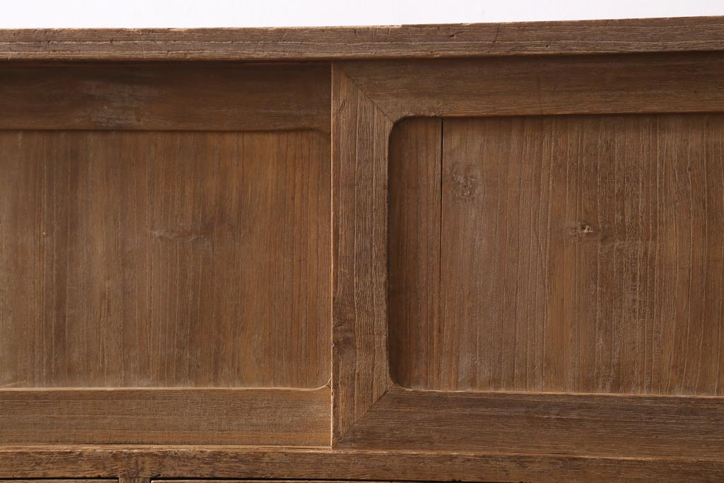 アンティーク家具　和製アンティーク　前面桐材　素朴な木味の昭和レトロな重ねタンス(衣装箪笥、戸棚、引き出し、桐箪笥、桐たんす)(R-039217)