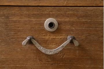 アンティーク家具　和製アンティーク　前面桐材　素朴な木味の昭和レトロな重ねタンス(衣装箪笥、戸棚、引き出し、桐箪笥、桐たんす)(R-039217)