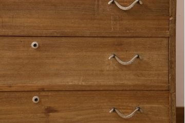 アンティーク家具　和製アンティーク　前面桐材　素朴な木味の昭和レトロな重ねタンス(衣装箪笥、戸棚、引き出し、桐箪笥、桐たんす)(R-039217)