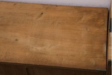 アンティーク家具　和製アンティーク　前面桐材　素朴な木味の昭和レトロな重ねタンス(衣装箪笥、戸棚、引き出し、桐箪笥、桐たんす)(R-039217)