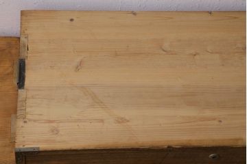 アンティーク家具　和製アンティーク　前面桐材　素朴な木味の昭和レトロな重ねタンス(衣装箪笥、戸棚、引き出し、桐箪笥、桐たんす)(R-039217)