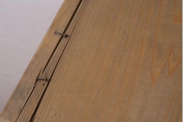 アンティーク家具　昭和レトロ　バイカラーが存在感を放つ戸棚(茶箪笥、収納棚)(R-039219)