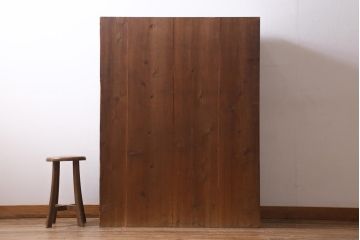 アンティーク家具　昭和期　モダンな色合いの茶箪笥(戸棚、茶棚、収納棚)(R-039220)