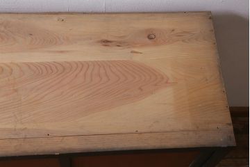 アンティーク家具　大正期　和の趣き漂うシンプルな戸棚(収納棚)(R-039222)