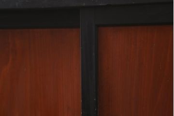 アンティーク家具　大正期　和の趣き漂うシンプルな戸棚(収納棚)(R-039222)