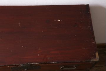 アンティーク家具　和製アンティーク　前面桐材　趣のある時代箪笥(和タンス、衣装箪笥、桐箪笥、桐たんす)(R-039223)