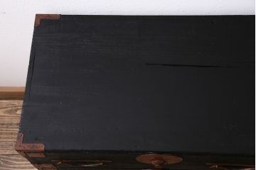 アンティーク家具　明治大正期　ペイント　和モダンな雰囲気作りにおすすめの小箪笥(時代箪笥、引き出し)(R-039228)