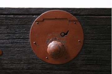 アンティーク家具　明治大正期　ペイント　和モダンな雰囲気作りにおすすめの小箪笥(時代箪笥、引き出し)(R-039228)